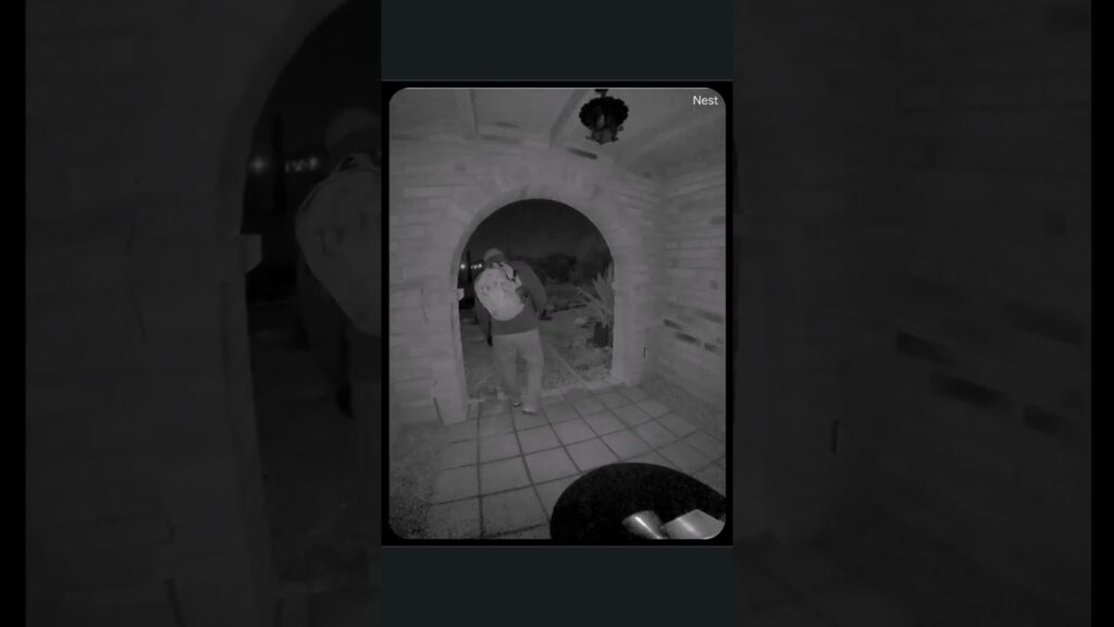 Armed Nancy Guthrie kidnapping suspect seen in terrifying video released by FBI #shorts