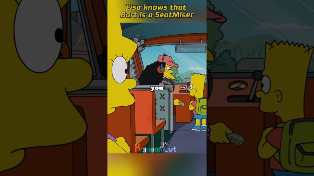 Lisa know that Bart is a SeatMiser #simpson #fypシ❤️ #recommended #ticketcheck #thesimpsons