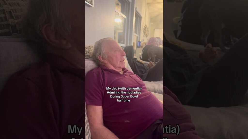 Dad with Dementia watches Bad Bunny Super Bowl Halftime Show