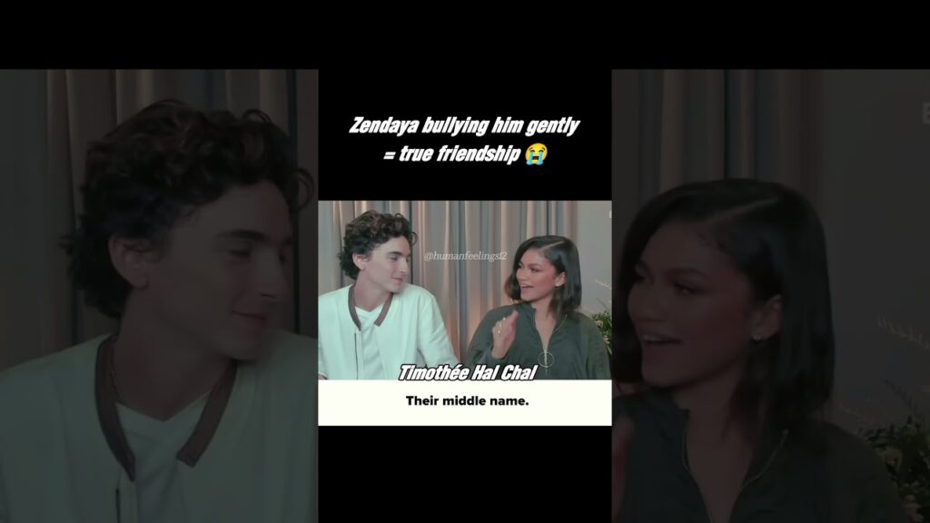 Zendaya and Timothee give best-friend vibes #zendaya #timotheechalamet #edit #shorts