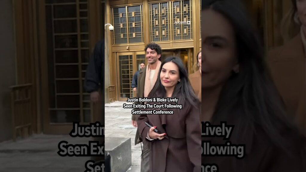 Justin Baldoni & Blake Lively Seen Exiting The Court Following Settlement Conference