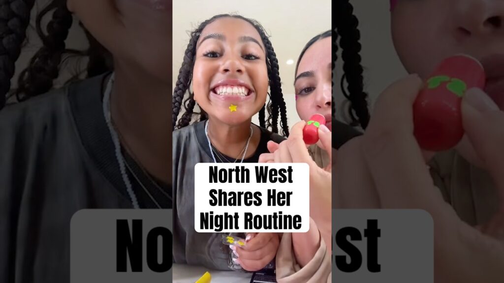 North West Shares Her Night Routine #shorts #northwest #kimkardashian