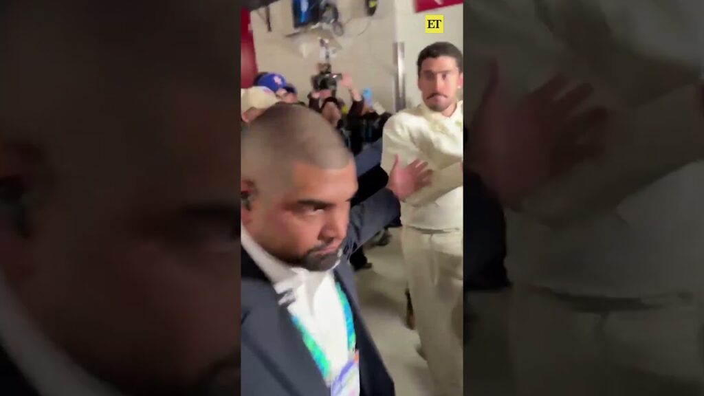 #badbunny reacts to leaving it all out on the field after his epic #superbowl halftime show.
