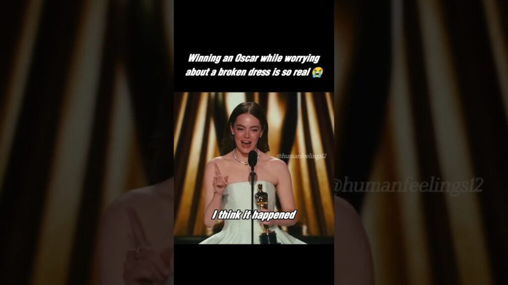 EMMA STONE  is so real for this 😭 #emmastone #oscars #edit #shorts