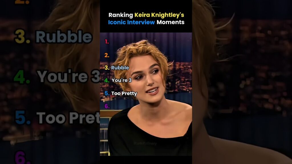 Ranking Keira Knightley's Iconic Interview Moments