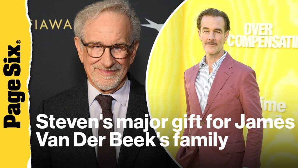 Steven Spielberg donates $25,000 to fundraiser for James Van Der Beek's family