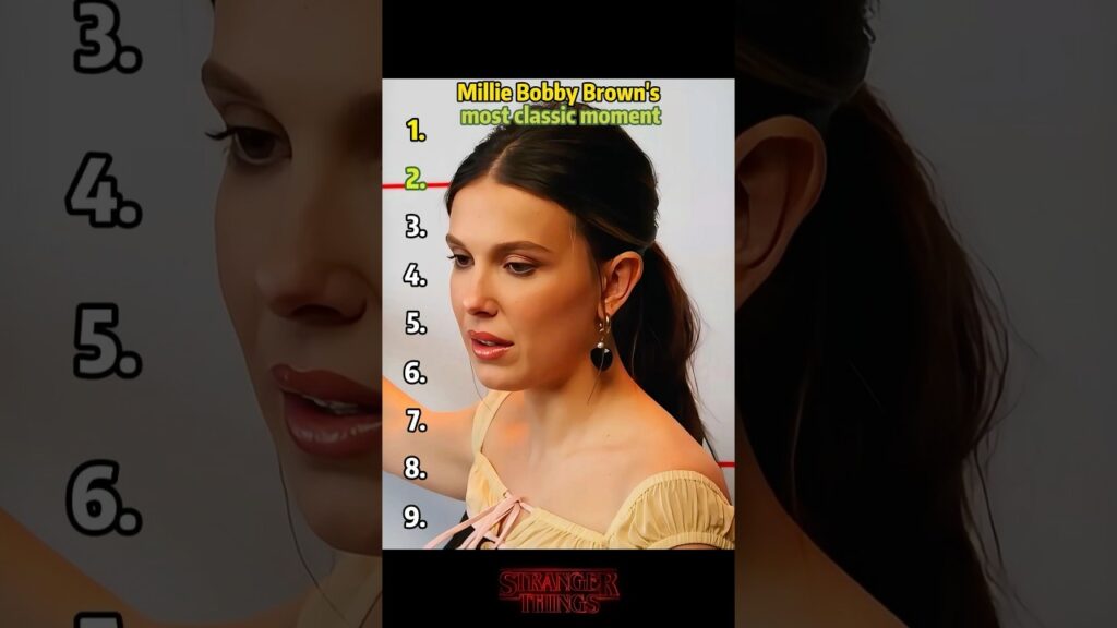Millie Bobby Brown's most classic moment.#funny#MillieBobbyBrown#celebrity#foryou