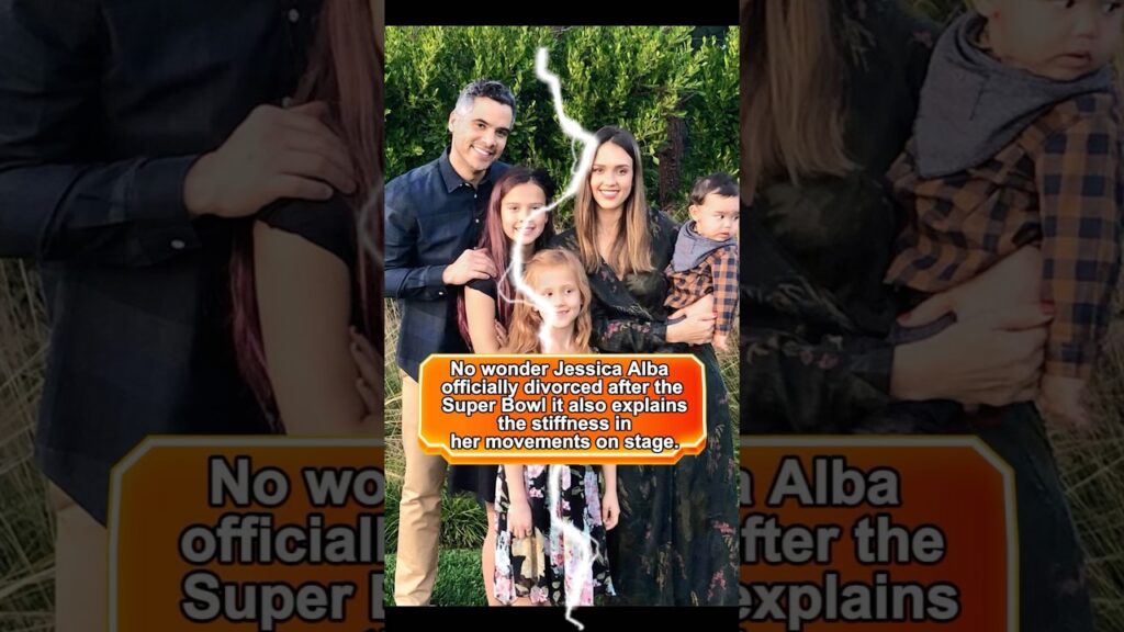 No wonder Jessica Alba officially divorced after the Super Bowl; it also explains the stiffness in h