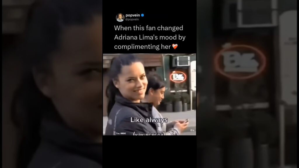 When this fan changed Adriana Lima’s mood by complimenting her ❤️🩹 When this fan changed Adriana Lima's mood by complimenting her ❤️🩹