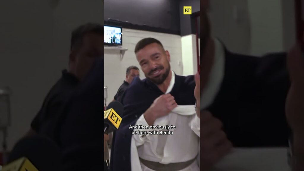 Ricky Martin Was All Smiles Following Surprise Bad Bunny Super Bowl Halftime Performance #superbowl