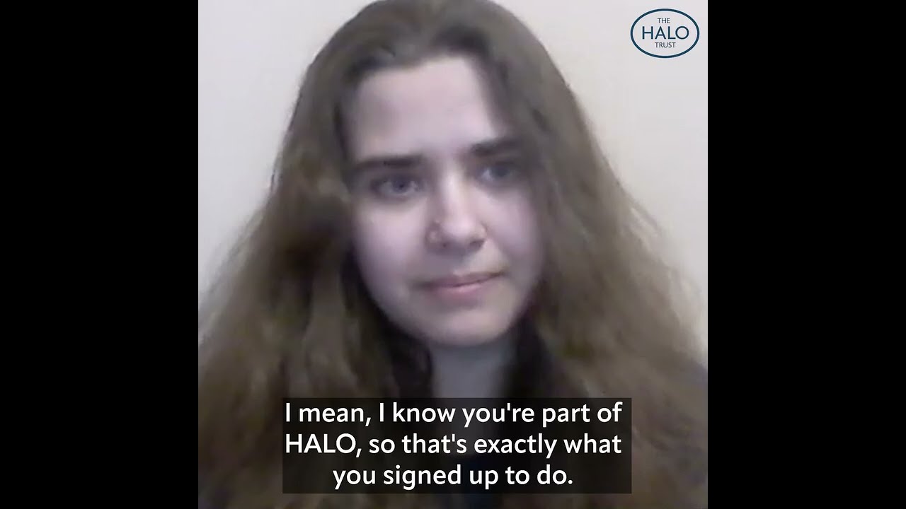 Prince Harry thanks Halo Trust workers in Ukraine in touching video call - YouTube