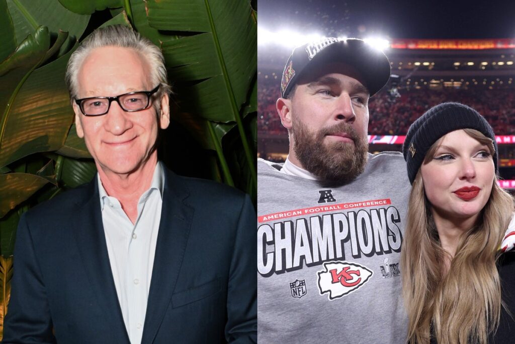 Bill Maher makes crass comparison between Taylor Swift’s exes and her fiance Travis Kelce