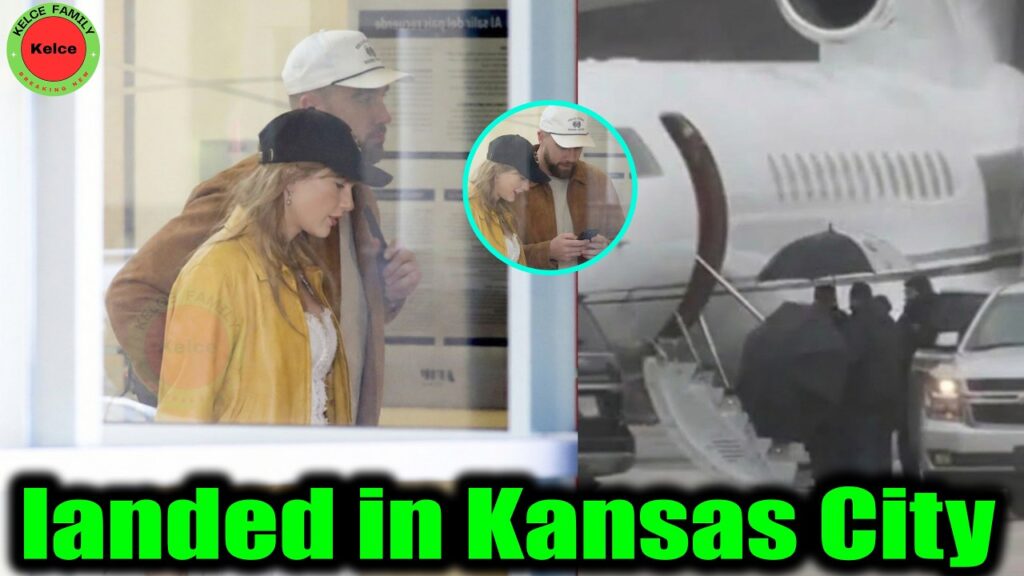 Travis Kelce & Fiancé Taylor Swift leave New York City return to Kansas City after Valentine's Day