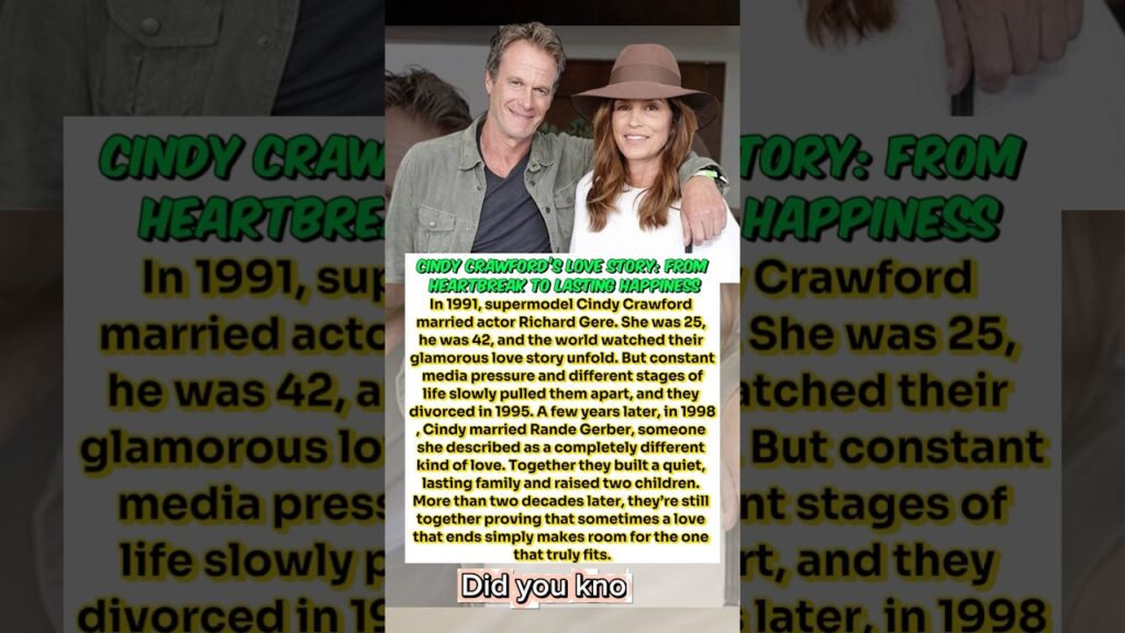 Cindy Crawford’s Love Story: From Heartbreak to Lasting Happiness