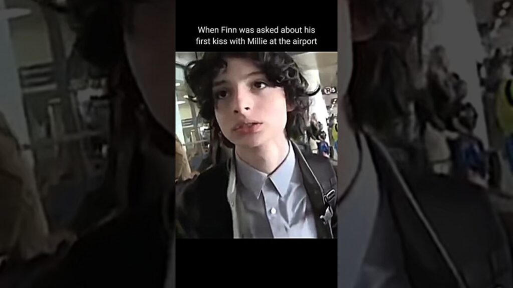 When Finn Wolfhard was asked about kiss with Millie bobby brown #strangerthings