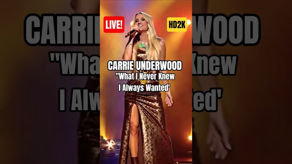 Carrie Underwood's STUNNING "What I Never Knew I Always Wanted' LIVE! #shorts #music