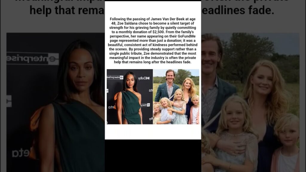 Zoe Saldana chose to become a silent target of strength for his grieving family#zoesaldana#family
