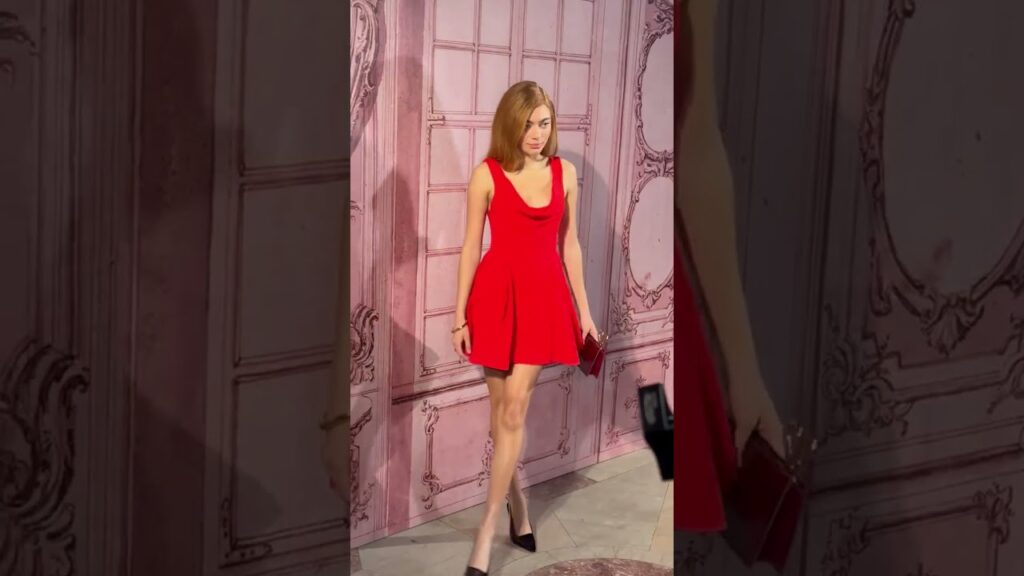 Heated Rivalry's Ksenia Daniela Kharlamova at Alice + Olivia's NYFW presentation #shorts