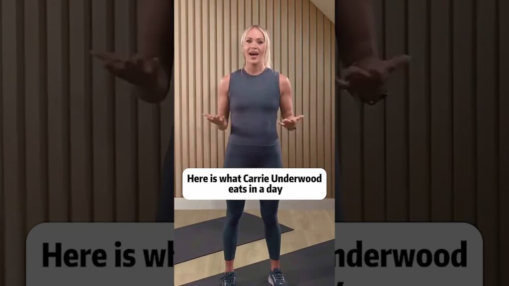 Here is what Carrie Underwood eats in a day#celebritynews #celebrity #shortsfeed