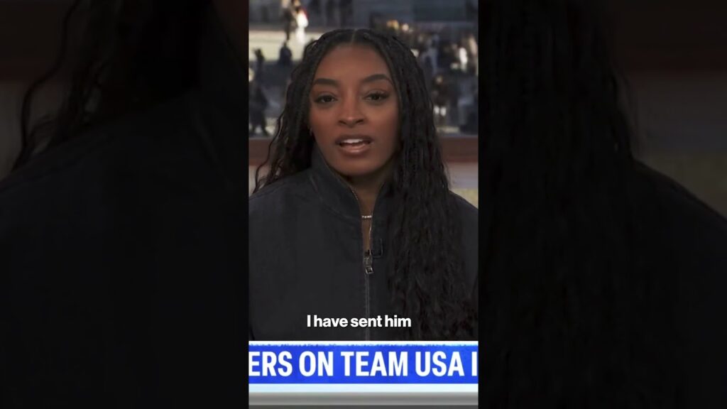 Simone Biles shows support for Ilia Malinin after Olympics fall #shorts