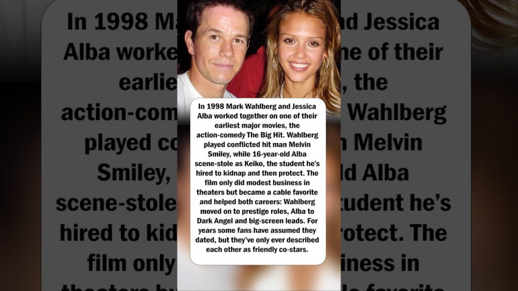 Mark Wahlberg & Jessica Alba’s Early Co‑Star Days