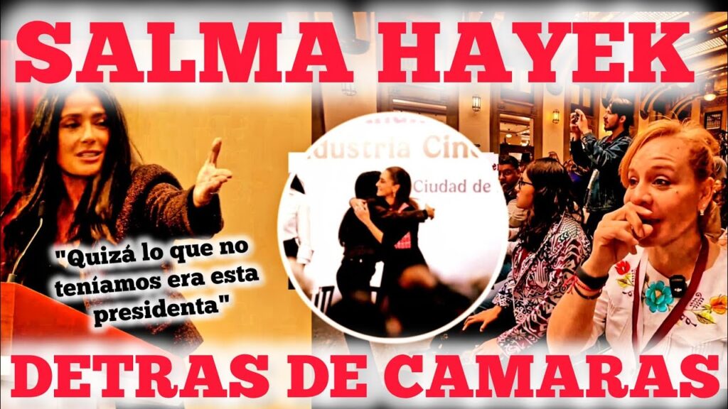 LO QUE NADIE VIO, DETRÁS DE CAMARAS SALMA HAYEK LLEGA A PALACIO NACIONAL!
