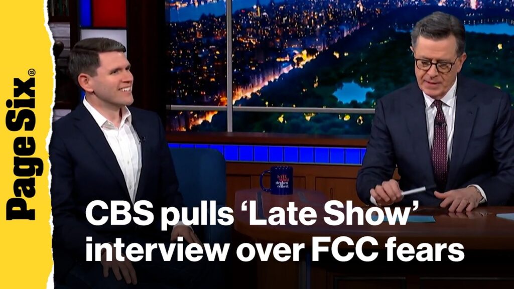 Colbert chaos! CBS yanks 'Late Show' interview with Senate hopeful James Talarico amid FCC fears