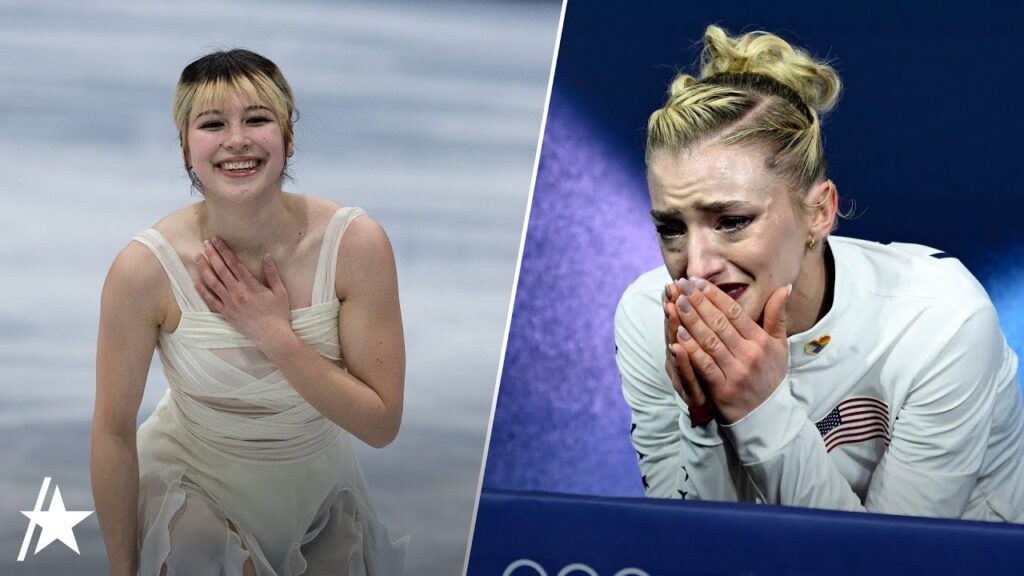 Amber Glenn Cries After Her Short Program At Winter Olympics