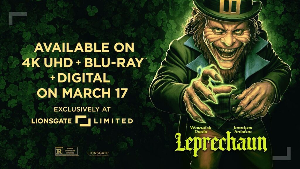Leprechaun 4K Steelbook® Official Trailer – Jennifer Aniston, Warwick Davis, Ken Olandt Leprechaun 4K Steelbook® Official Trailer - Jennifer Aniston, Warwick Davis, Ken Olandt