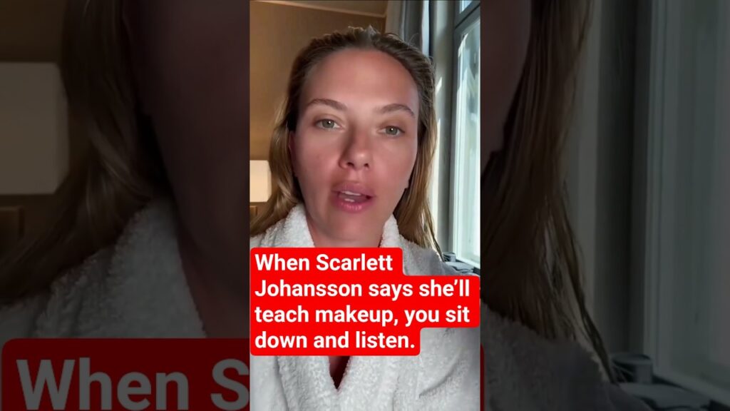 Would you let Scarlett Johansson do your makeup? Be honest 👇🔥#scarlettjohansson #makeup #viral #fyp