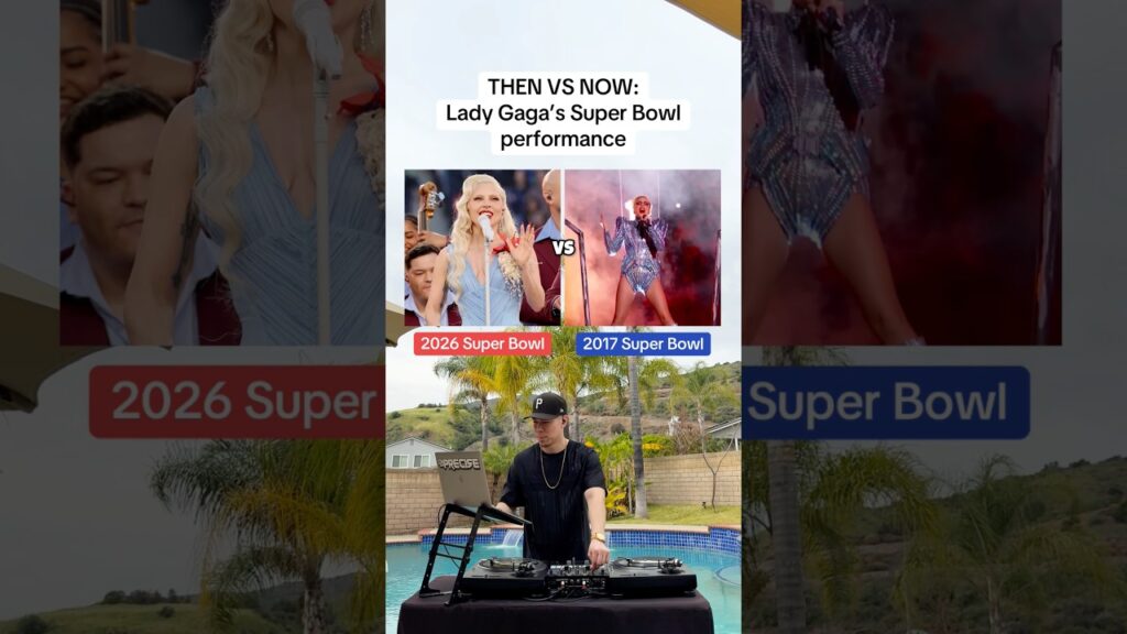 THEN VS NOW: Lady Gaga’s Super Bowl halftime performance (2026 vs 2017)