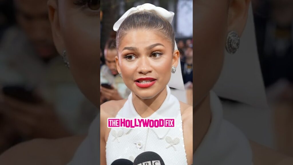 Zendaya Speaks On Having An Intimacy Coordinator At The 'Challengers' Movie Premiere In London, UK