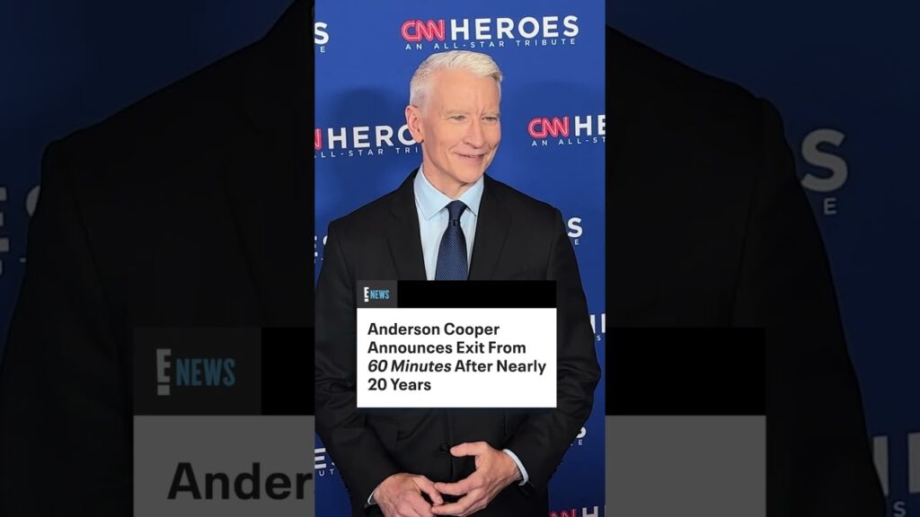 Anderson Cooper is ending his time with "60 Minutes". 💔