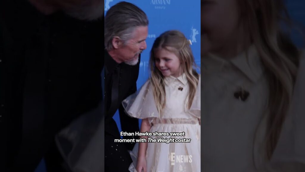 Ethan Hawke was in dad mode with his onscreen daughter Avy Berry at "The Weight" premiere.