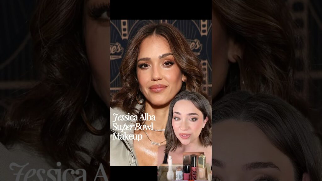 Jessica Alba Super Bowl Makeup