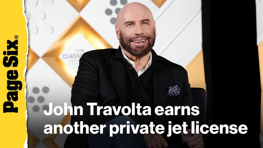 John Travolta celebrates birthday by earning another private jet license