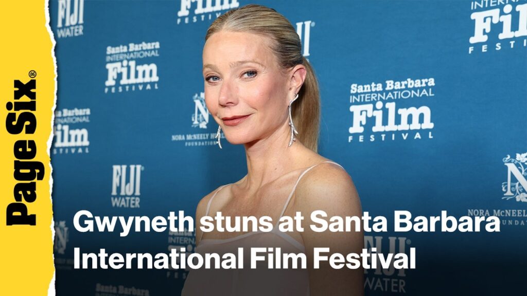 Gwyneth Paltrow is all legs in pink Prada on Santa Barbara International Film Festival red carpet