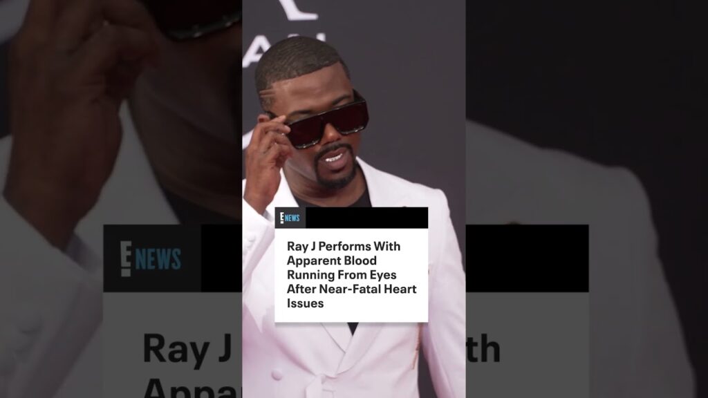 After Ray J was hospitalized, he performed on stage and appeared to have blood coming from his eyes.