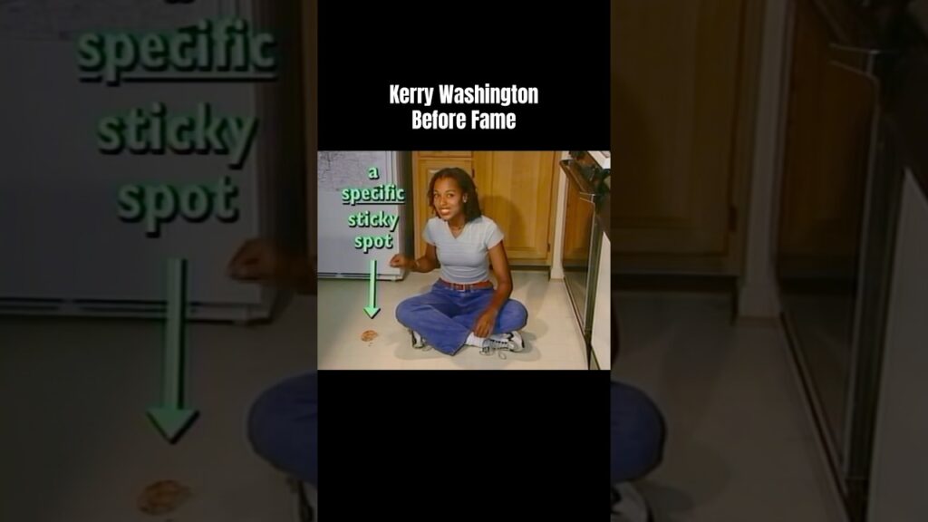 Before fame, Kerry Washington was shaping her talent in the 90s, long before Hollywood knew her name