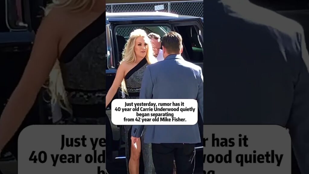 Just yesterday, rumor has it 40 year old Carrie Underwood quietly began separating from 42 year old Just yesterday, rumor has it 40 year old Carrie Underwood quietly began separating from 42 year old