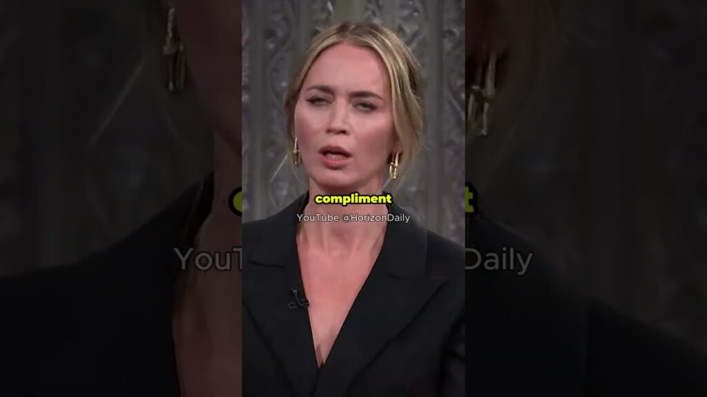 Emily Blunt Imitates Christopher Nolan #shorts #christophernolan
