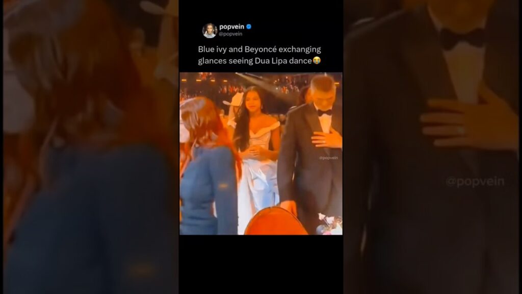 Beyoncé and Blue ivy exchanging glances seeing Dua Lipa dance 😭 Beyoncé and Blue ivy exchanging glances seeing Dua Lipa dance 😭