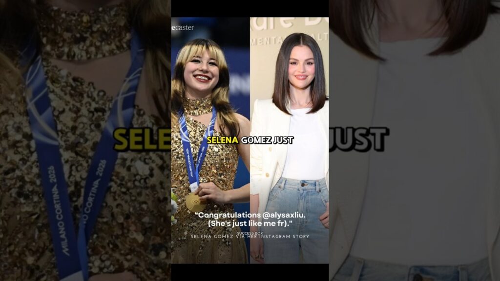 Selena Gomez Reacts to U.S. Alysa Liu Wearing Rare Beauty Lip Gloss💄😍 #olympics2026 #figureskating