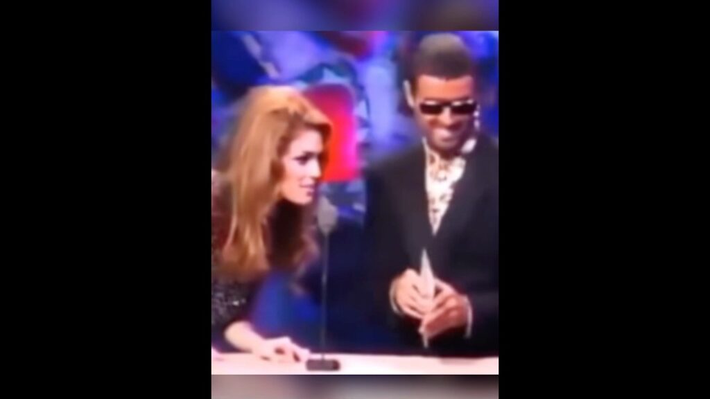 George Michael Cindy Crawford at the 1991 MTV awards