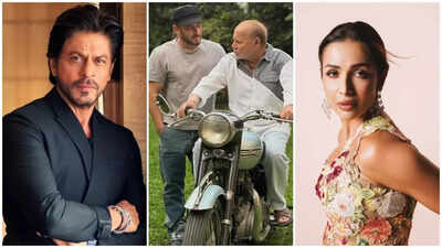 Shah Rukh Khan visits ailing Salim Khan; Malaika Arora seen with son Arhaan Khan at Lilavati Hospital