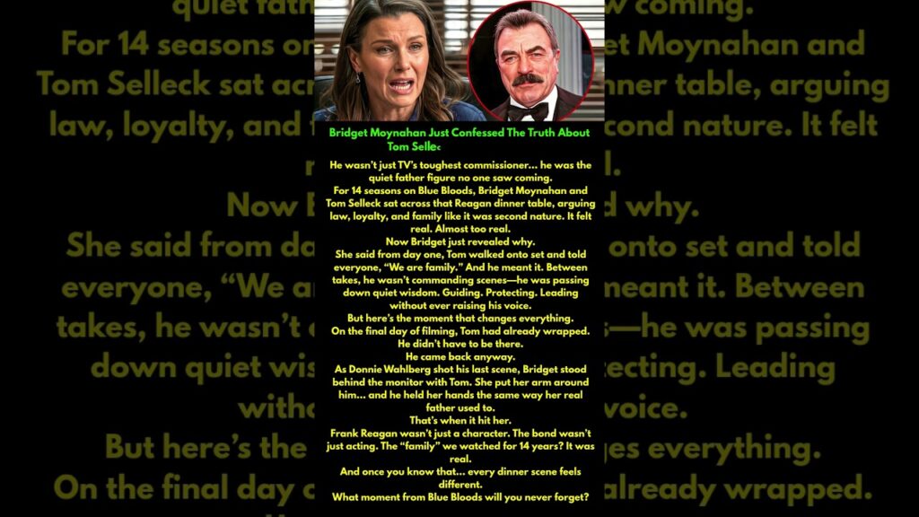 Bridget Moynahan Just Confessed The Truth About Tom Selleck On Blue Bloods!