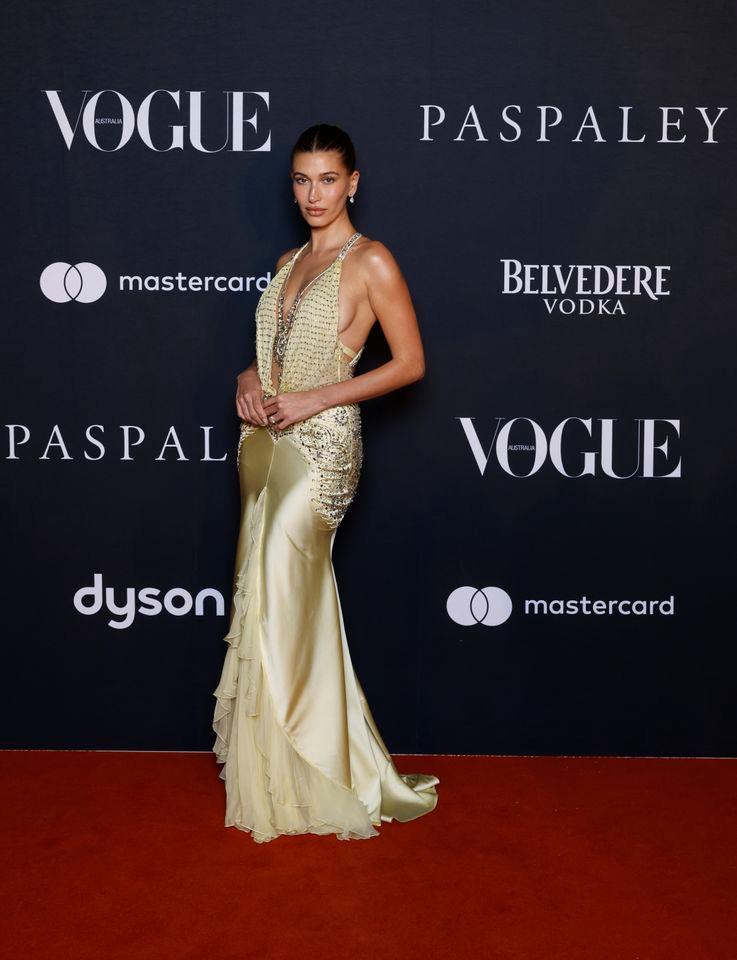 Hailey Bieber at the Vogue Australia Summer Ball 2026 Getty