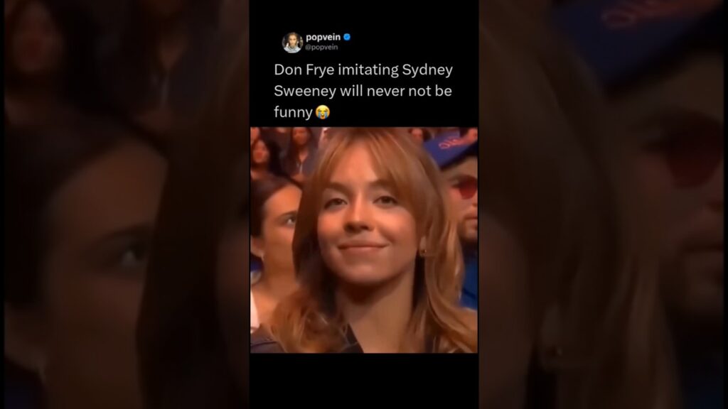 Don Frye imitating Sydney Sweeney at a UFC event will never not be funny 😭 Don Frye imitating Sydney Sweeney at a UFC event will never not be funny 😭