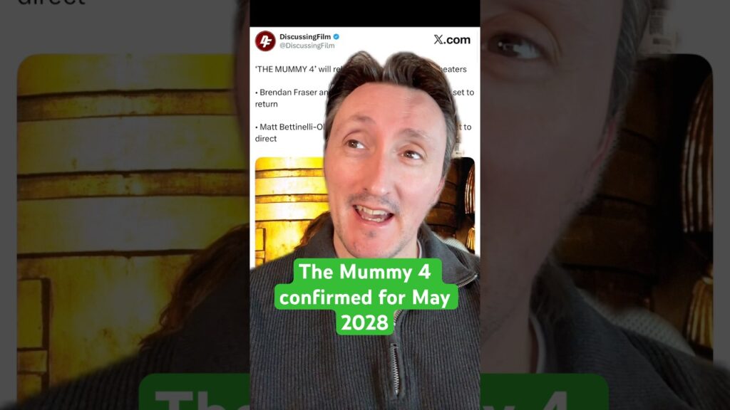 The Mummy 4 has been confirmed for May 2028. Both Brendan Fraser and Rachel Weisz are returning.