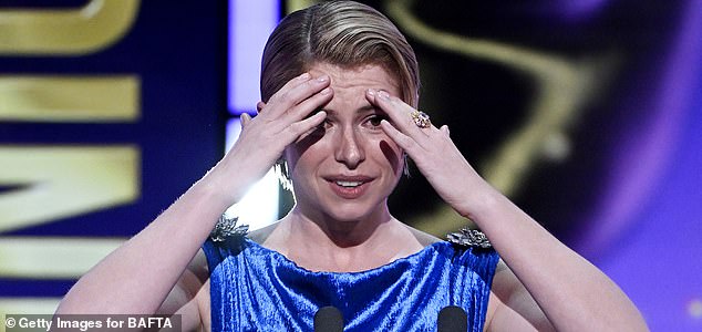 LONDON, ENGLAND - FEBRUARY 22: Jessie Buckley accepts the Leading Actress Award for 'Hamnet' on stage during the EE BAFTA Film Awards 2026 at The Royal Festival Hall on February 22, 2026 in London, England. (Photo by Stuart Wilson/BAFTA/Getty Images for BAFTA)